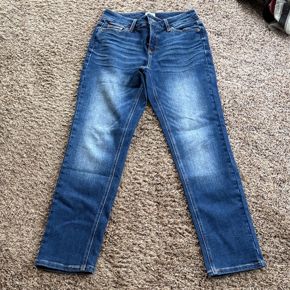 Time and Tru Denim - Time and Tru Women's Straight Leg Blue Jeans